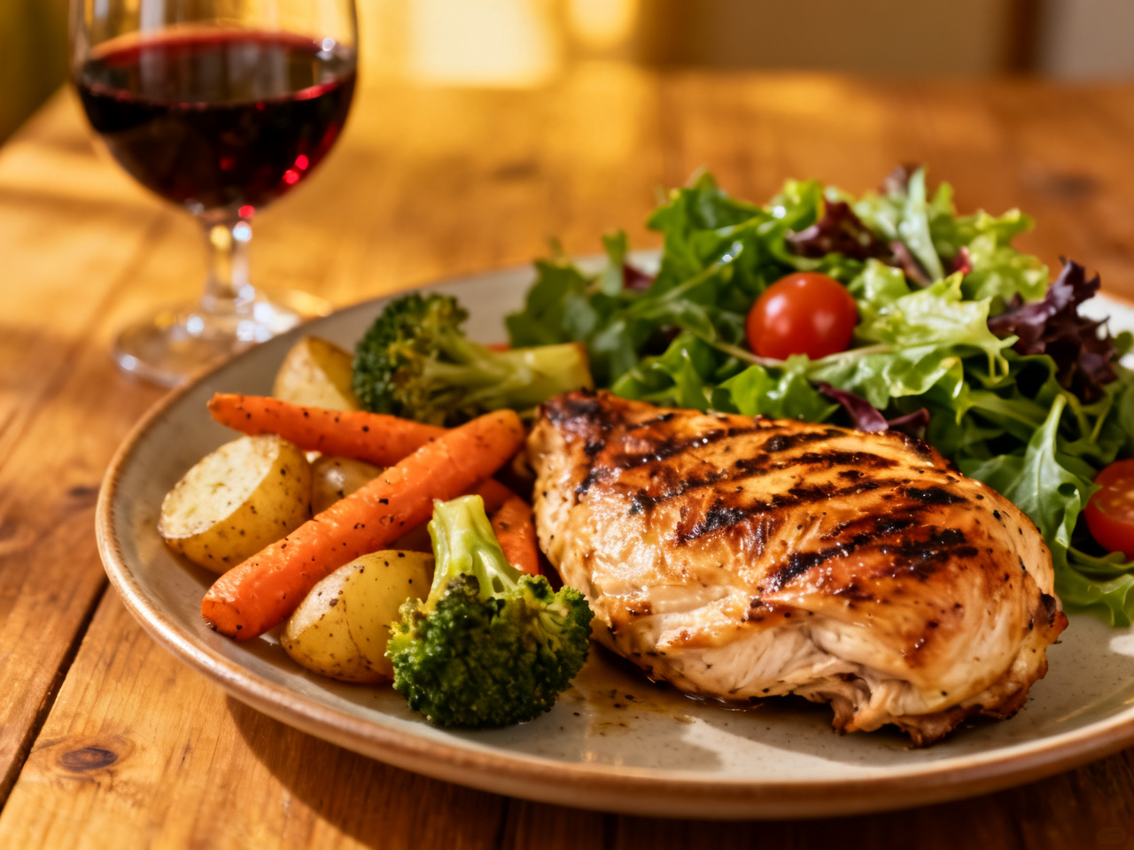 Weekly meal planning calendar and ingredients