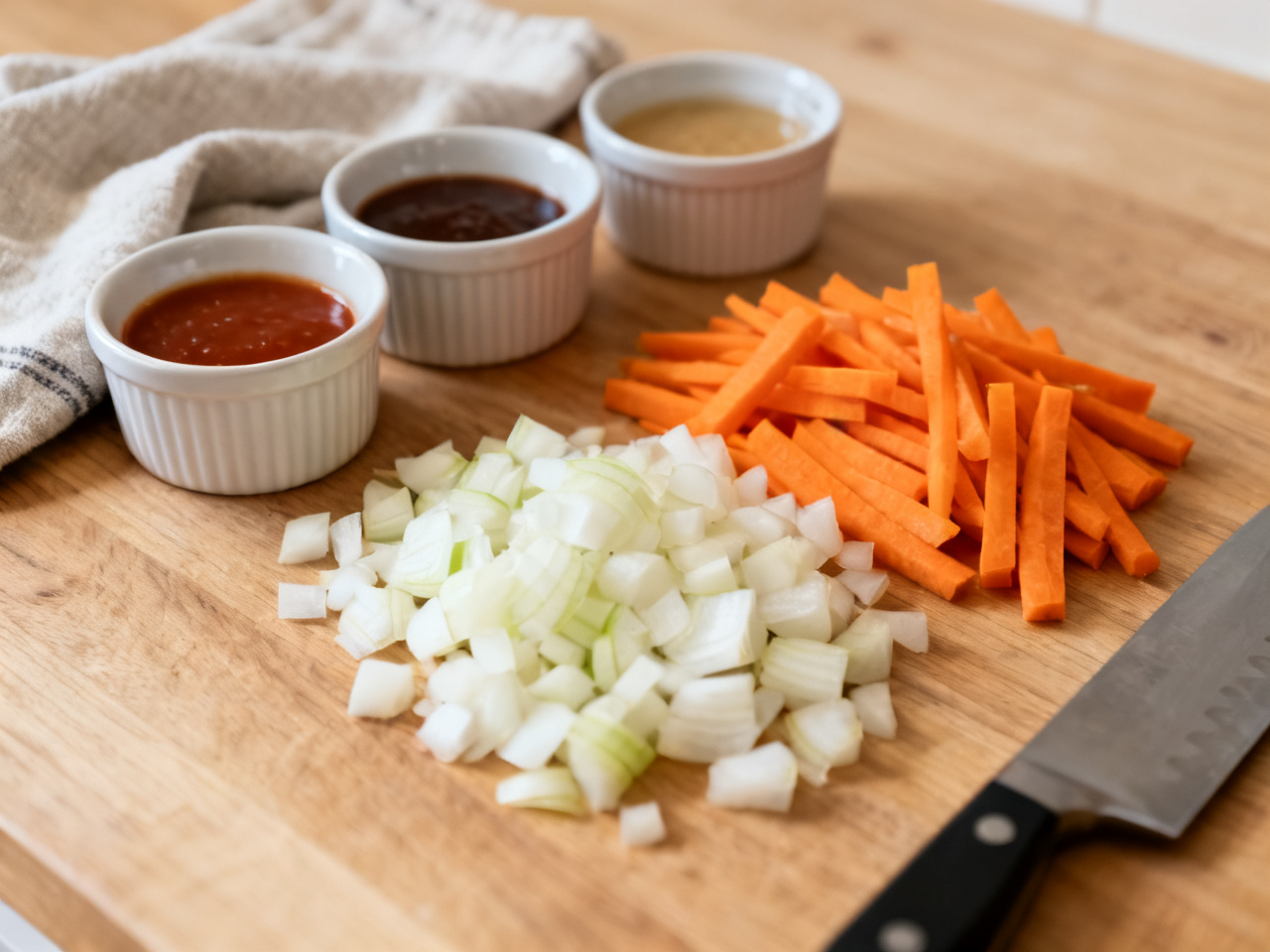 Ingredient preparation for flexible meal organization